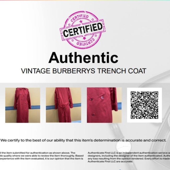 Burberry Trench in Beautiful Condition, Red Size US 8 / UK 10 - Picture 7 of 11